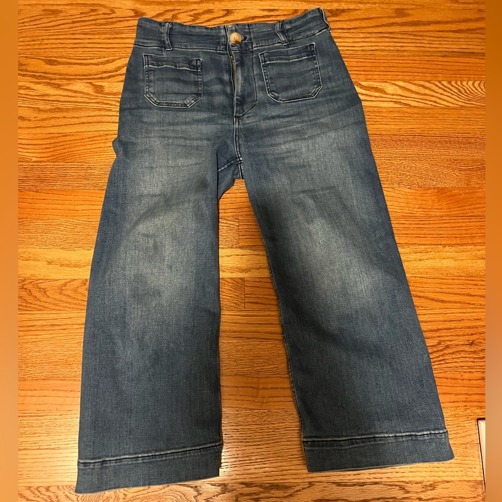 Anthropologie Maeve colette cropped denim size petite 29